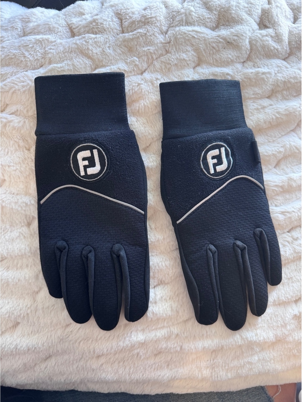 FootJoy FJ Black Winter Golf Gloves Pair Cold Weather Thermal Men’s